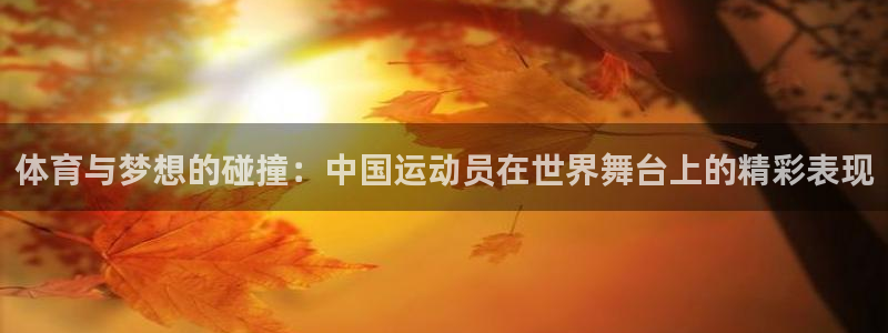 斗体育竞猜app官方下载：体育与梦想的碰撞：中国运动员在世界舞台上的精彩表现